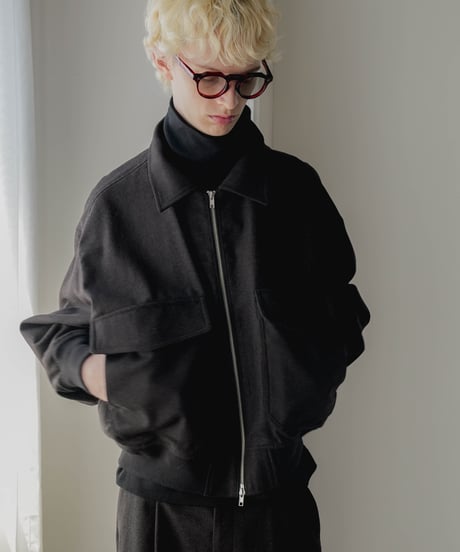 HERRINGBONE TWEED BLOUSON