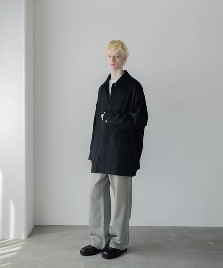 LUXURY MATERIAL Super180's BISHU WOOL COCOON COAT
