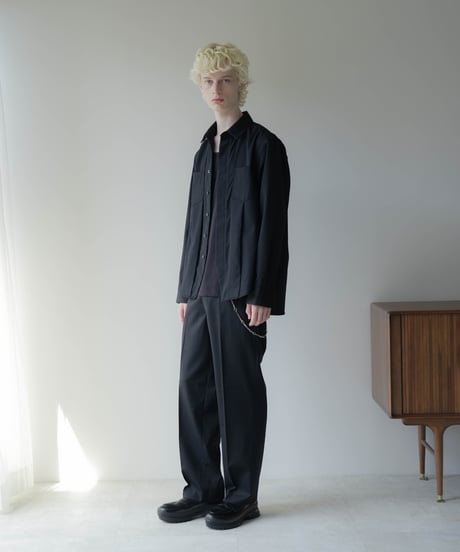 LUXURY MATERIAL BISHU WOOL TROUSERS