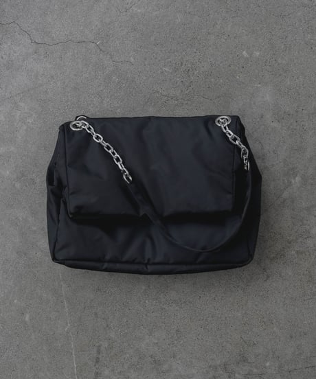 LUXURY MATERIAL LIMONTA NYLON PADED CHAIN BAG