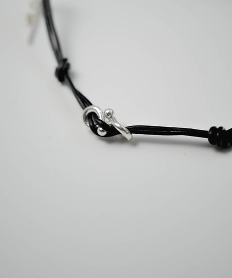 LEATHER CORD HERITAGE BRACELET by SILVER 925
