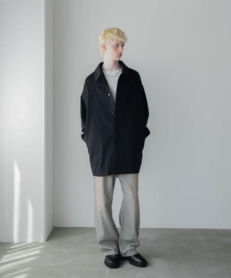 LUXURY MATERIAL Super180's BISHU WOOL COCOON COAT