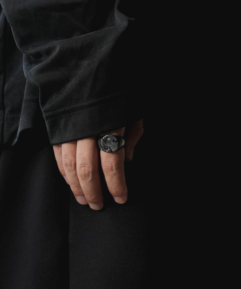 CTHY ストーンリング 19号 ブラックオニキス FOLIE ALL STONE RING “SIGNET” | CTHY