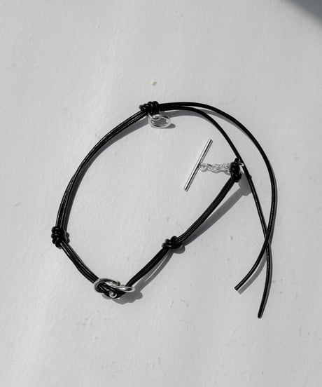 LEATHER CORD HERITAGE BRACELET by SILVER 925