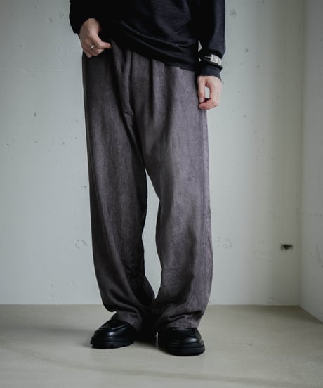 VISCOSE WOOL CORDUROY TROUSERS
