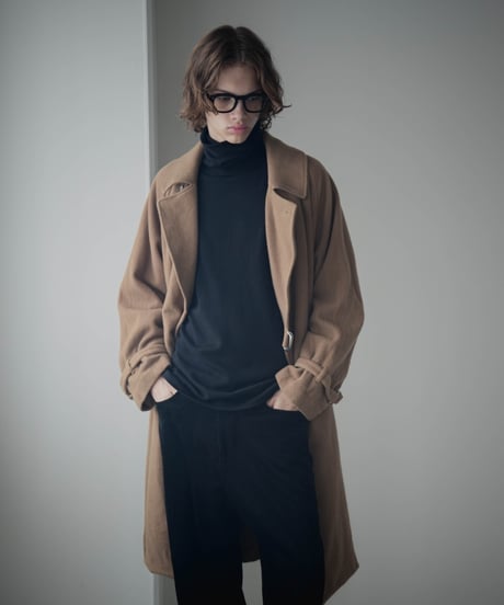 Super140's Jackal SHRINK WOOL TIELOCKEN COAT