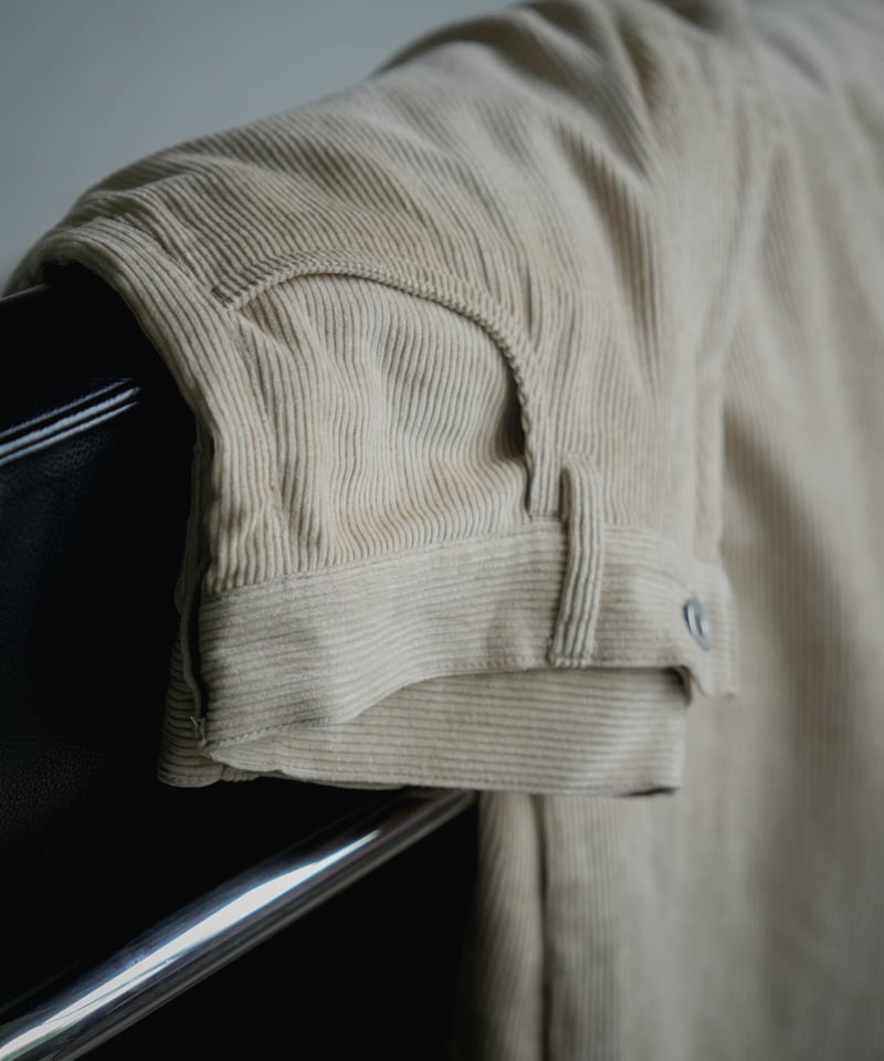 VISCOSE WOOL CORDUROY TROUSERS | CTHY