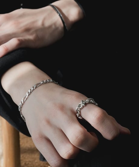 ITALIAN SILVER FIGARO CHAIN BRACELET