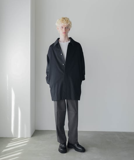 LUXURY MATERIAL Super180's BISHU WOOL COCOON COAT