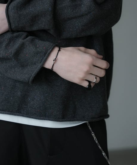 LEATHER CORD HERITAGE BRACELET by SILVER 925