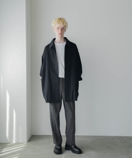 LUXURY MATERIAL Super180's BISHU WOOL COCOON COAT