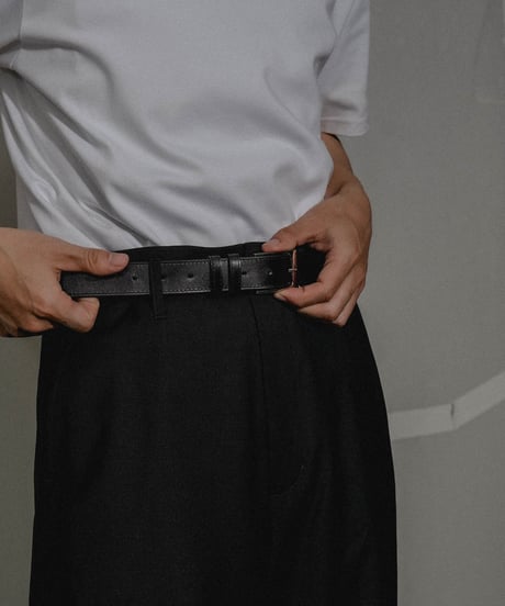 LUXURY MATERIAL CLASSIC Annonay LEATHER BELT