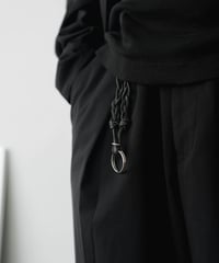 GUIDI LEATHER BRAID KEYRING