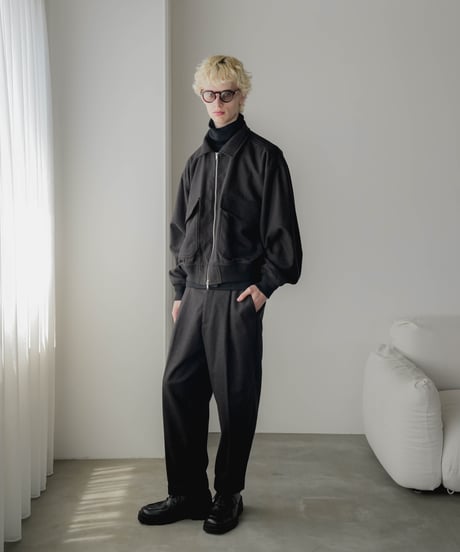 LUXURY MATERIAL Super160's / 140's BISHU WOOL TURTLENECK KNIT