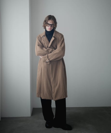 Super140's Jackal SHRINK WOOL TIELOCKEN COAT