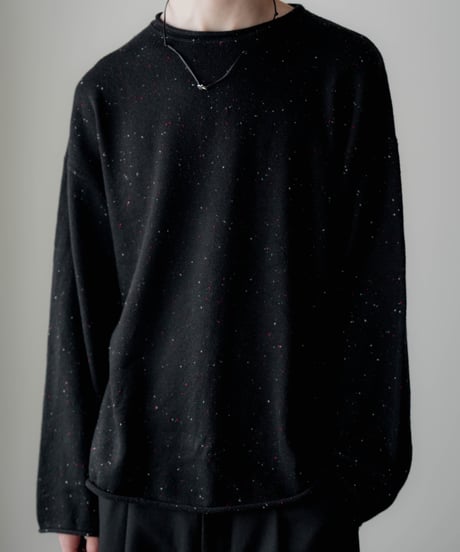 COLOR NEP YARN WOOL ROLL KNIT