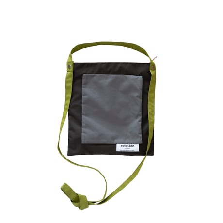 TWISTLOOP-COMPOSITION Shoulder #DARK KHAKIxGRAY