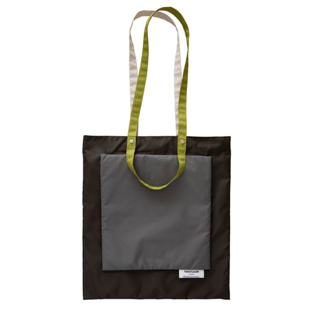 TWISTLOOP-COMPOSITION Medium #DARK KHAKIxGRAY