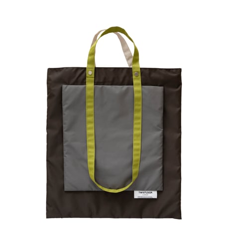 TWISTLOOP-COMPOSITION Medium #DARK KHAKIxGRAY