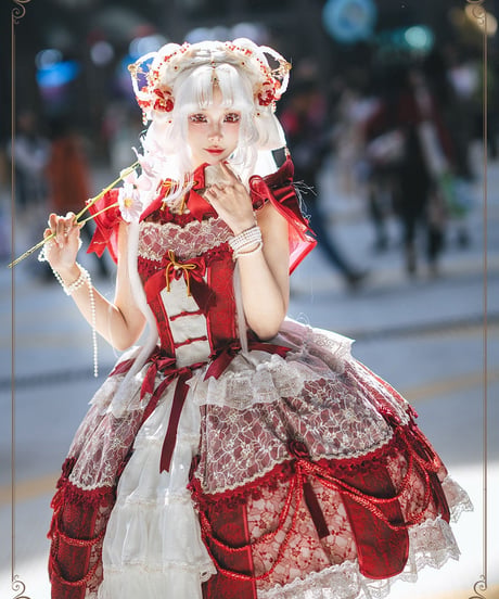 HinanaQueena /  千刻玲瓏 JSK ロリィタドレス フルセット [LO1660]