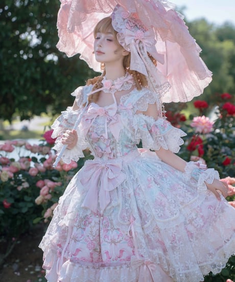 Bramble Rose / 宮廷薔薇～The Roses in the Palace  ロリィタドレス set [LO1614]