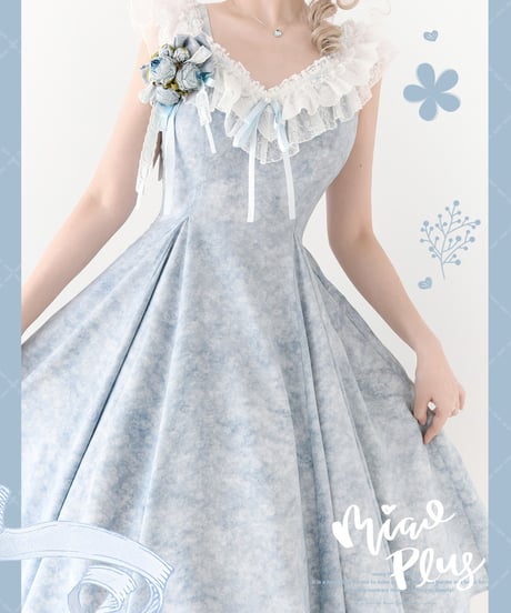 miaoplus 夏の白樺林 ロリィタ JSK、ブラウス [LO827]