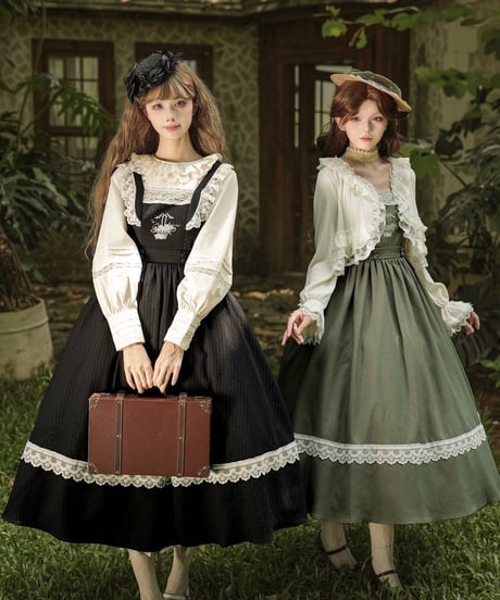 with PUJI / 風の中の樫の木 ロリィタドレス JSK set [LO1635]