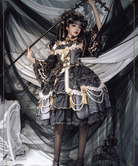 HinanaQueena /  千刻玲瓏 JSK ロリィタドレス フルセット [LO1660]