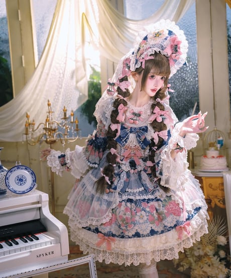 Bramble Rose / Porcelain Strawberry  ロリィタドレス set [LO1661]