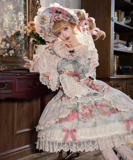 Bramble Rose / Porcelain Strawberry  ロリィタドレス set [LO1661]