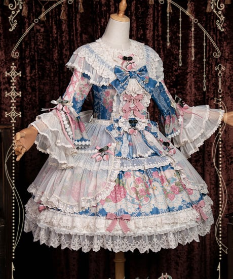 Bramble Rose / Porcelain Strawberry  ロリィタドレス set [LO1661]
