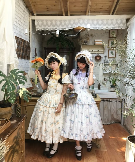 with PUJI / 晴風花夏 ロリィタドレス ワンピース [LO1627]
