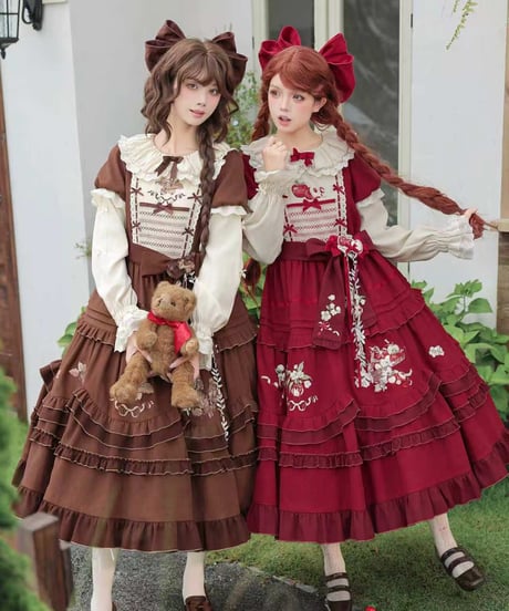 with PUJI Letter and Poetry / 絮语（ささやき）シリーズ ロリィタドレス セット [LO1649]