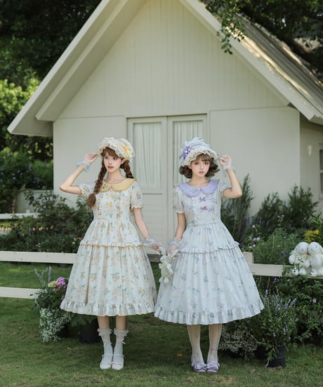 with PUJI / 晴風花夏 ロリィタドレス ワンピース [LO1627]