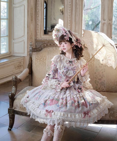 Bramble Rose / Porcelain Strawberry  ロリィタドレス set [LO1661]