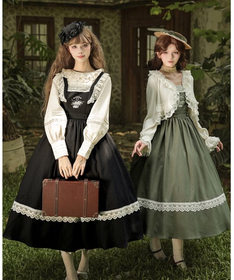 with PUJI / 風の中の樫の木 ロリィタドレス JSK set [LO1635]