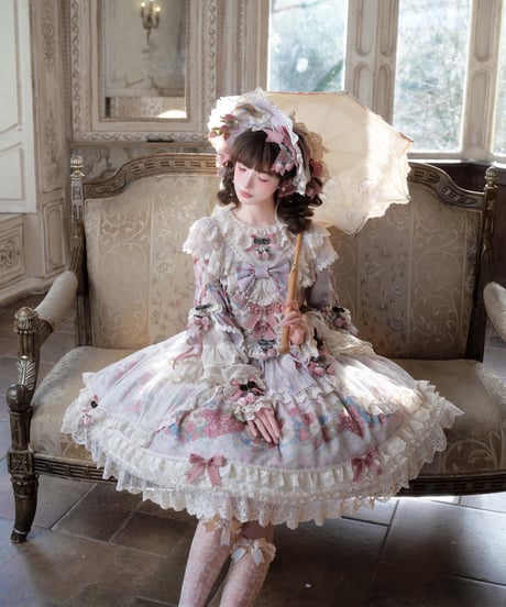 Bramble Rose / Porcelain Strawberry  ロリィタドレス set [LO1661]