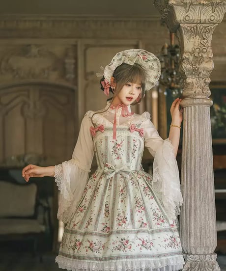Miss Point スーザン・ガーデン 刺繍襟ブラウス、姫袖ブラウス [LO1656]
