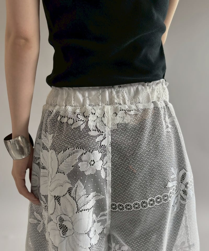 RE;CIRCLE】 RE Crochet Lace Wide Half Pants / 2