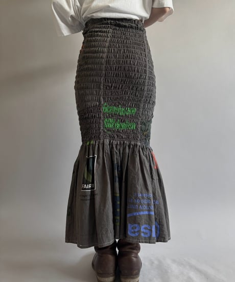【RE;CIRCLE】  RE Eco Bag Shirring Skirt / 260810-041
