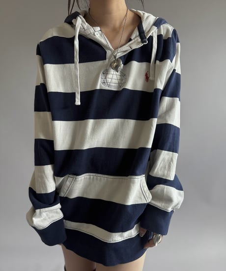 【USED】 Polo by Ralph Lauren Hooded Rugger Shirt / 260905-001