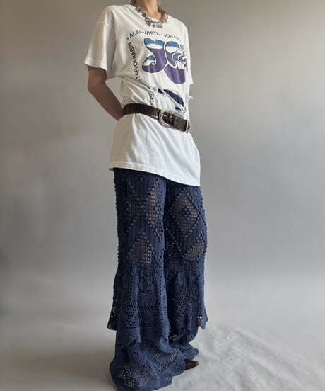 【RE;CIRCLE】  RE Crochet Tiered Pants/ 260810-040