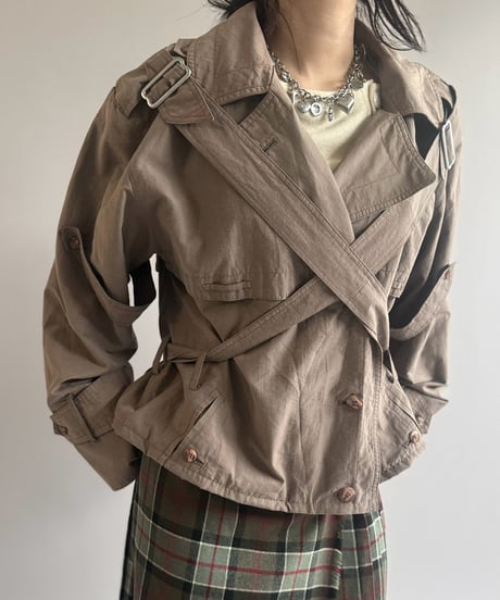 【RE;CIRCLE】 RE Trench Short Coat  / 261019-021