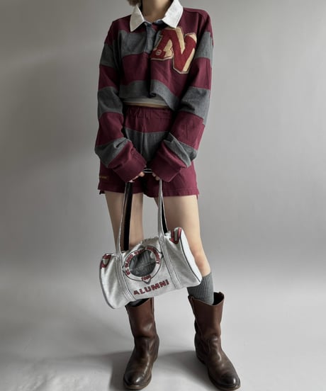 【RE;CIRCLE】 RE Cropped Rugger Shirt Set-Up  /261015-003