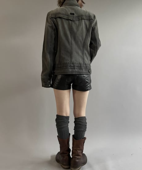 【USED】 00's DKNY JEANS Double Biker Jacket  / 261003-027