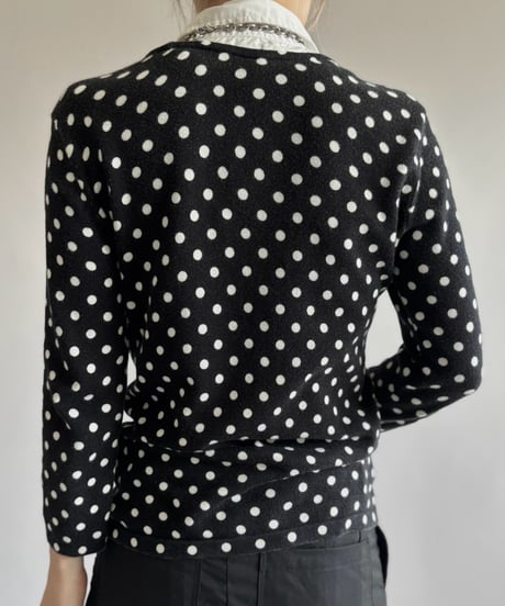 【USED】 Lauren Ralph Lauren Polka Dot Fake Layered Knit / 260926-017
