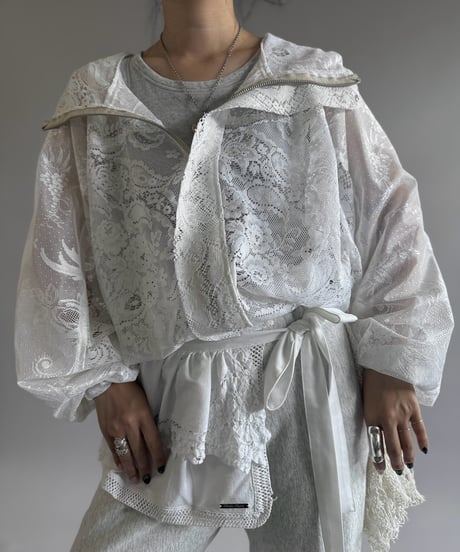 【RE;CIRCLE】RE Lace Hooded Jacket / 260914-003