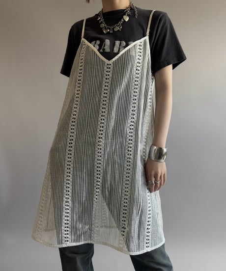 【RE;CIRCLE】  RE Lace Camisole One-Piece Middle / 260810-034