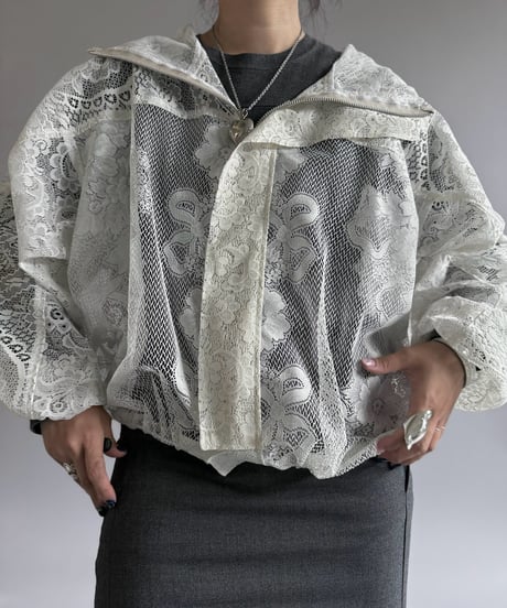 【RE;CIRCLE】RE Lace Hooded Jacket / 260914-008