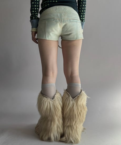 【USED】 Riders Style Leather Short Pants / 261024-010